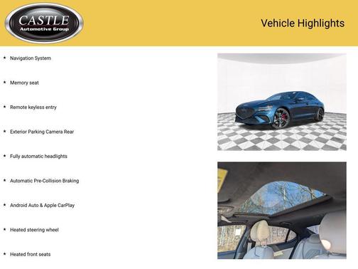 2022 Genesis G70 3.3T AWD