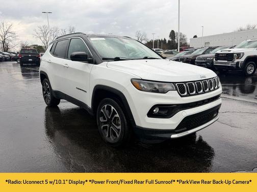 Bright White Clearcoat 2023 Jeep Compass Limited