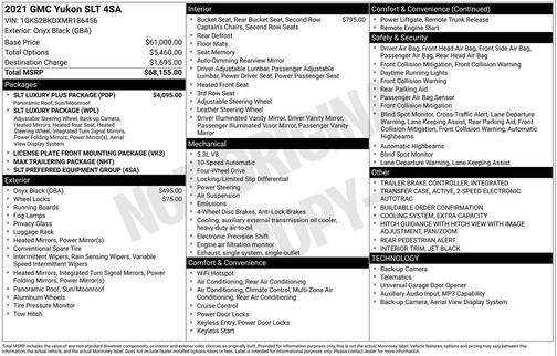 2021 GMC Yukon SLT