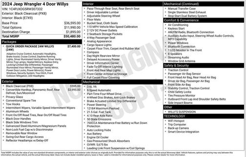 2024 Jeep Wrangler Willys