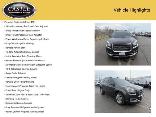 Iridium Metallic 2017 GMC Acadia Limited Limited