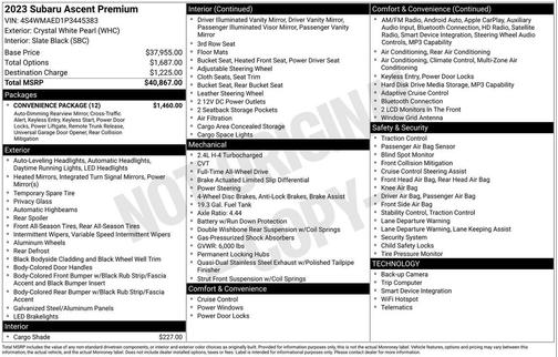 2023 Subaru Ascent Premium 7-Passenger