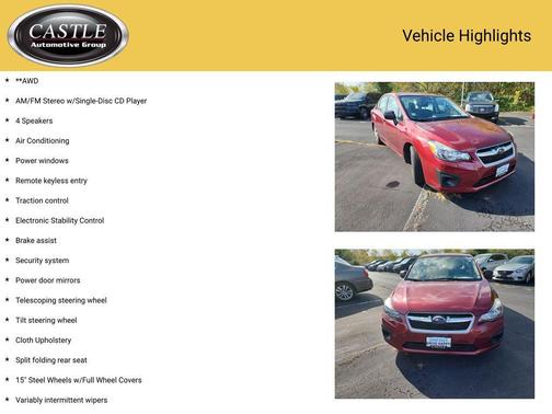 2012 Subaru Impreza 2.0i
