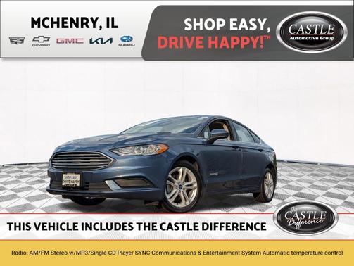 Blue Metallic 2018 Ford Fusion Hybrid S