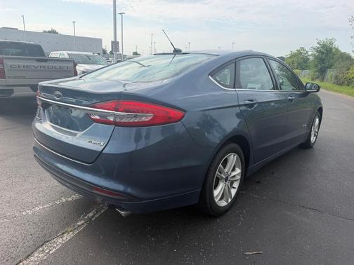 Blue Metallic 2018 Ford Fusion Hybrid S