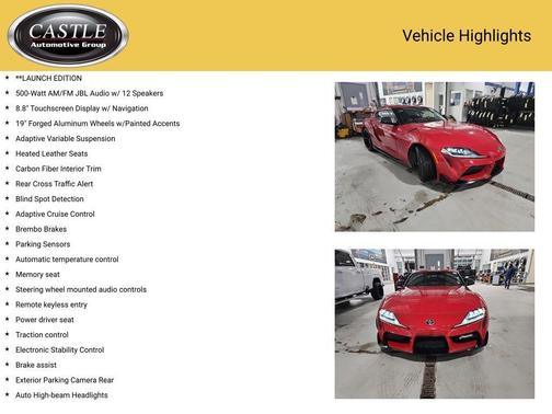 2020 Toyota Supra 3.0 Premium Launch Edition