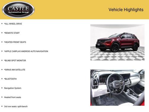 Passion Red Tintcoat 2022 Kia Sorento S