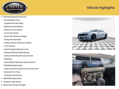 2013 Chevrolet Camaro 2LS