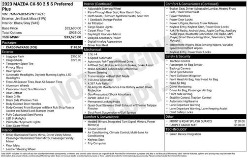 2023 Mazda CX-50 2.5 S Preferred Plus Package