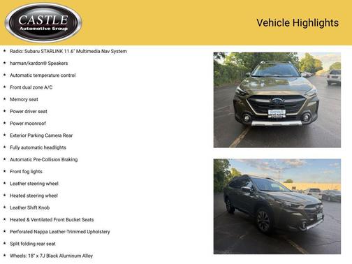 Autumn Green Metallic 2023 Subaru Outback Touring XT