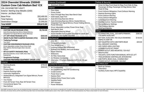 2024 Chevrolet Silverado 2500 Custom