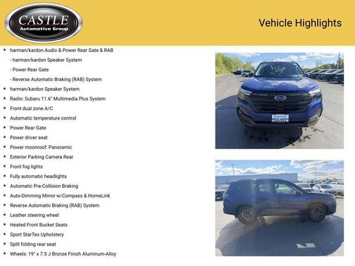 Sapphire Blue Pearl 2025 Subaru Forester Sport
