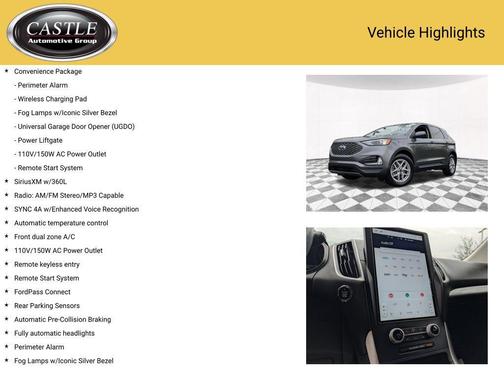 Carbonized Gray Metallic 2023 Ford Edge SEL