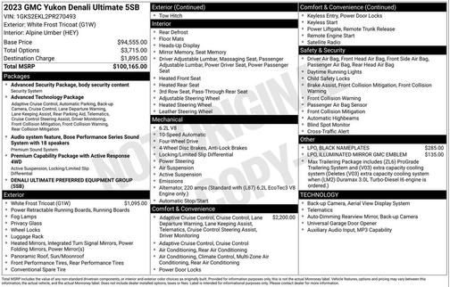 2023 GMC Yukon Denali Ultimate