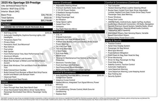 2025 Kia Sportage SX-Prestige