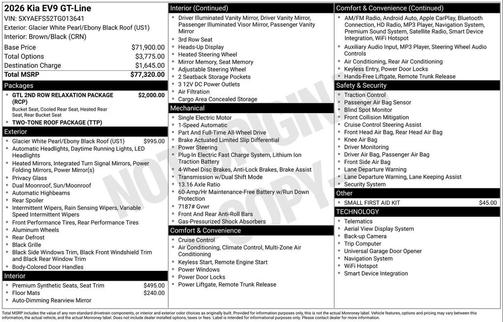 2026 Kia EV9 GT-Line
