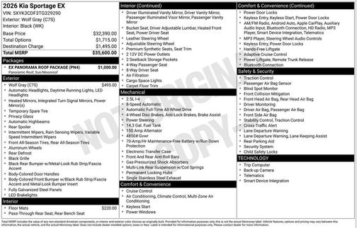 2026 Kia Sportage EX