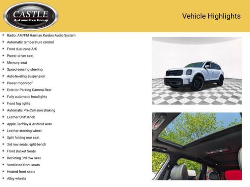 Glacial White Pearl 2025 Kia Telluride SX X-Line