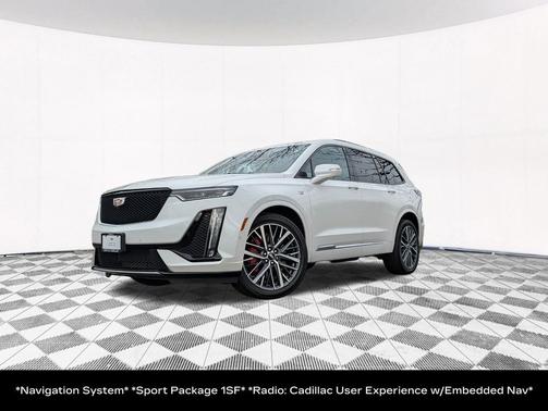 Crystal White Tricoat 2024 Cadillac XT6 Sport AWD