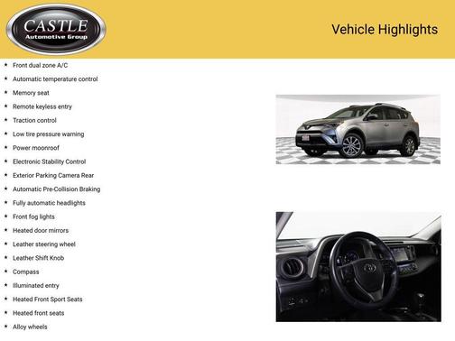 Silver Sky Metallic 2018 Toyota RAV4 Limited