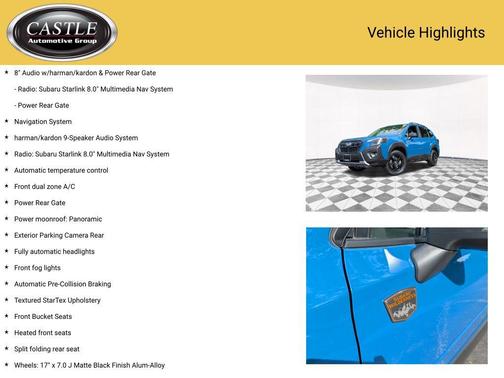 Geyser Blue 2023 Subaru Forester Wilderness