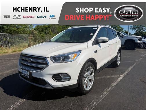 White Platinum Metallic Tri-Coat 2019 Ford Escape Titanium