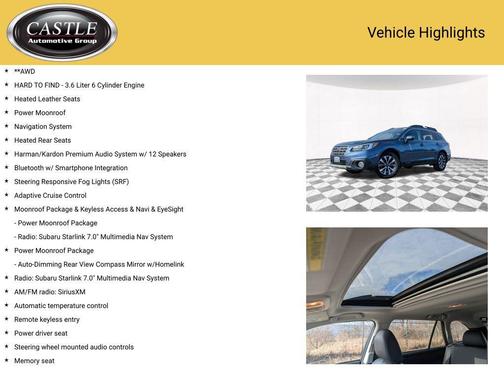 2016 Subaru Outback 3.6R Limited