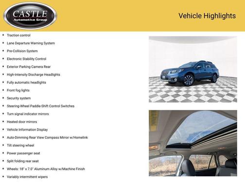 2016 Subaru Outback 3.6R Limited