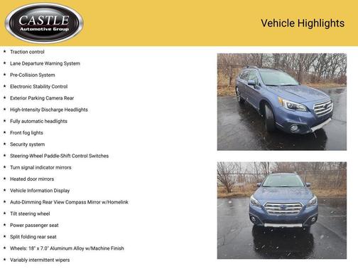 2016 Subaru Outback 3.6R Limited