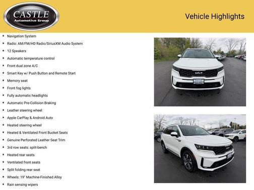 Snow White Pearl 2023 Kia Sorento Plug-In Hybrid SX Prestige