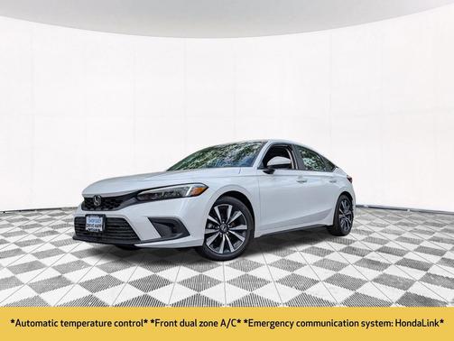 Platinum White Pearl 2023 Honda Civic EX-L