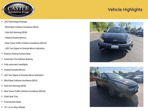 Aurora Black 2023 Kia Forte LXS