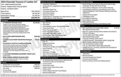 2023 Chevrolet Traverse LT Leather
