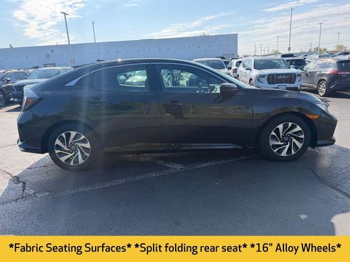 Crystal Black Pearl 2018 Honda Civic LX