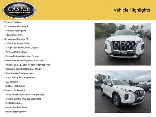 Hyper White 2020 Hyundai PALISADE SEL