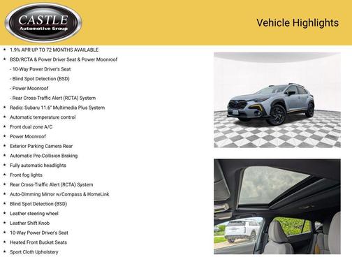 Ice Silver Metallic 2025 Subaru Crosstrek Sport