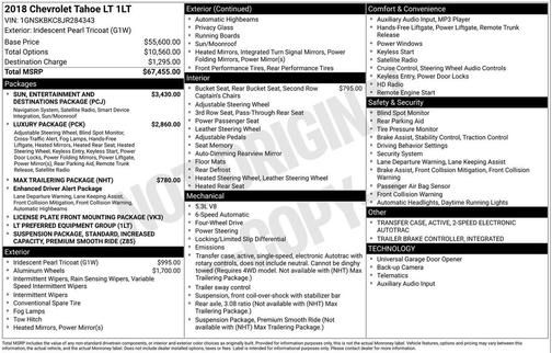 2018 Chevrolet Tahoe LT