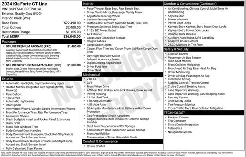 2024 Kia Forte GT-Line