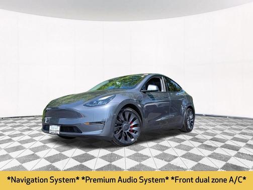 Gray 2023 Tesla Model Y Performance Dual Motor All-Wheel Drive