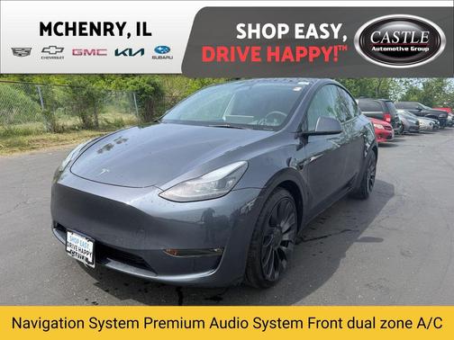Gray 2023 Tesla Model Y Performance Dual Motor All-Wheel Drive