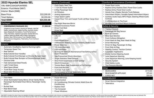 2023 Hyundai ELANTRA SEL