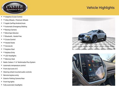 Ice Silver Metallic 2025 Subaru Crosstrek Sport