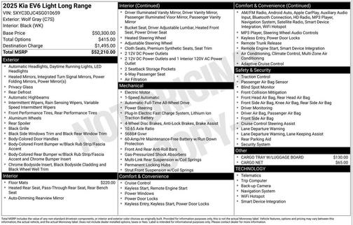 2025 Kia EV6 Light Long Range