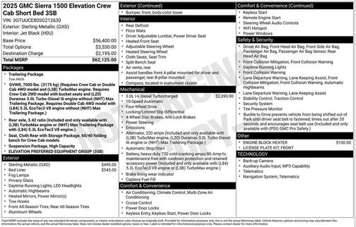 2025 GMC Sierra 1500 Elevation