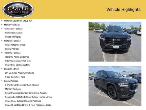 Ebony Twilight Metallic 2023 GMC Acadia AWD SLT