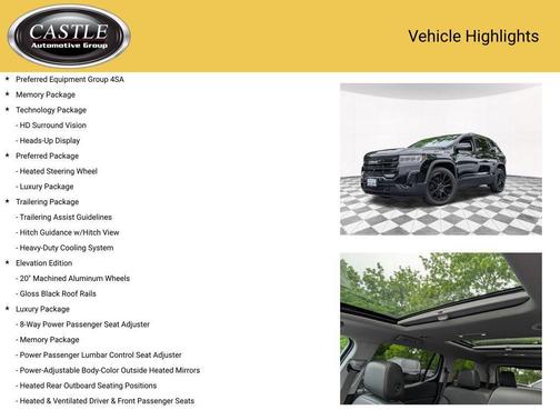 Ebony Twilight Metallic 2023 GMC Acadia AWD SLT
