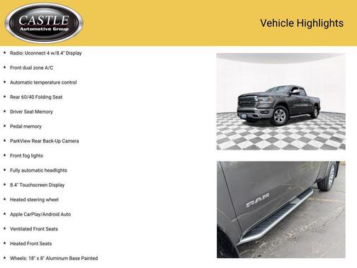 Granite Crystal Metallic Clearcoat 2020 RAM 1500 Laramie