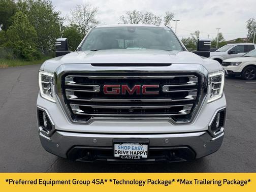 White Frost Tricoat 2021 GMC Sierra 1500 SLT