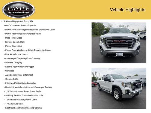 White Frost Tricoat 2021 GMC Sierra 1500 SLT