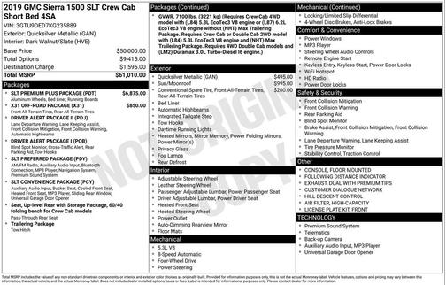 2019 GMC Sierra 1500 SLT